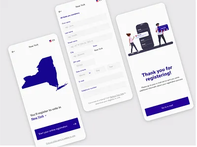 Vote.org app concept app concept design flat minimal mobile sketch ui vote