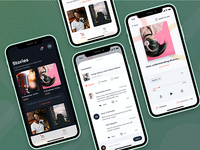 Podcast Tales App figma mobile app podcast prototyping stories tales ui design uiux user interface uxbucket