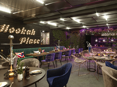 Hookah Place bar cafe cafelife design hookah interior lounge restaurant