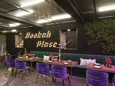 Hookah Place bar cafe cafelife design hookah interior lounge restaurant