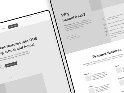 Solution Homepage Wireframe figma homepage design uiux user interface uxbucket wireframe