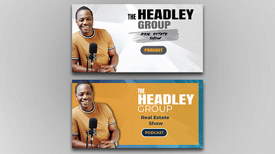 Podcast Cover Design banner design branding cover design design graphic design podcast podcast art podcasting poster design real estate real estate branding social media design social media templates white yellow