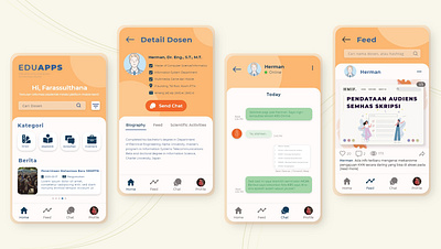 Making an Appoinment with Lecturer design illustration mobile mobile ui typography ui ux