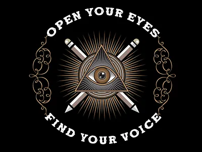 Open Your Eyes design digital painting illustration vector