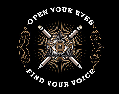 Open Your Eyes design digital painting illustration vector