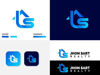 Jhon Sart Realty Logo Project branding corporate design logo logo design logodesinger logotype modern design modern logo