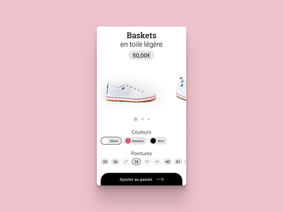 #dailyui #033 Customize Product 033 customize product dailyui eshop mobile product page