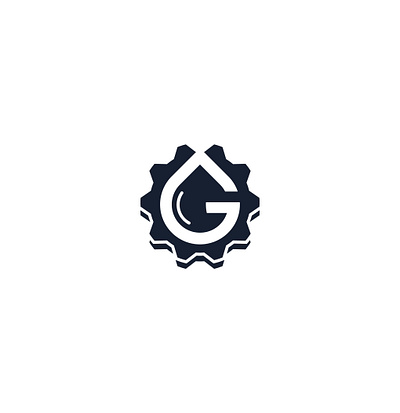 gear + droplet brand branding design dribbble best shot icon illustration logo logo design logo design concept vector