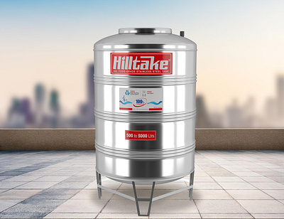 Hilltake Stainless Steel Tank | 3d Product Design 3d 3d art 3d modeling 3d rendering 3ds max design photoshop rendering sangeetsbaniya visualization vray