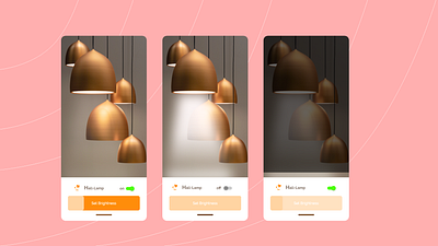 Lamp adobe xd app design mobile prototype typography ui user interface design ux web