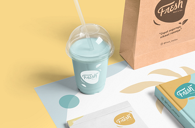 'Fresh' Moji & Tea — Packaging Design brand identity branding design icon logo mockup