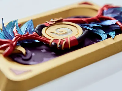 Hearthstone Card back Recreate fan art handmade hearthstone mark of hakkar paper art papercut