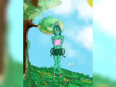 ☘️Bulbasaur☘️ anime characterdesign illustration mangastudio pokemon pokemonfan pokemonsun