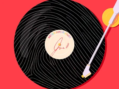 June Playlist Cover album design illustration music playlist pride record record player turntable vinyl