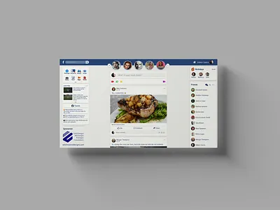 Facebook Redesign design facebook ui uidesign uiux ux uxdesign webdesign