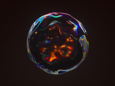 Birth abstract bubble c4d cinema4d ego death holographic metanorm octane render