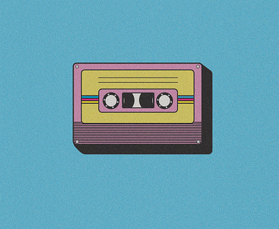 Cassette ai digital illustration digitalart illustration art retro vector