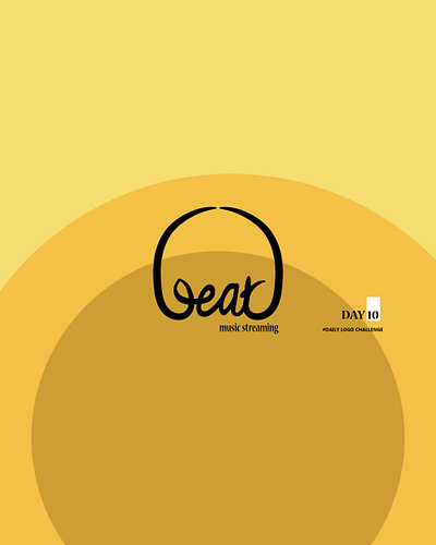 "Beat" music streaming logo beginner challenge daily logo challenge dailylogochallenge designer illustration illustrator logo logo challenge logo design