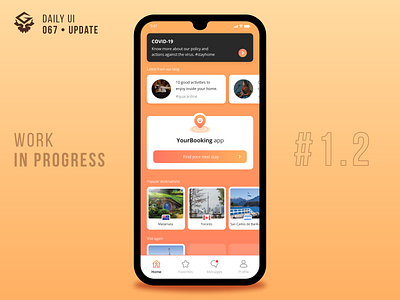 Hotel Booking #1.2 | #dailyui 067 [UPDATE] app booking dailyui design hotel interface mobile travel ui ux