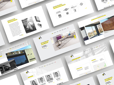 OA - Alumínios layout simple ui ux design web design