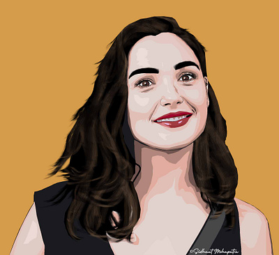 Graphic Illustration artwork design digitalart galgadot illustration