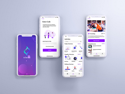 IcTherapy covid 19 mobile ui