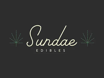 Unused Logo Design for Cannabis Edibles branding branding and identity cannabis edibles logo sundae weed