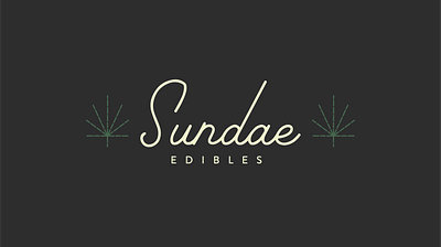 Unused Logo Design for Cannabis Edibles branding branding and identity cannabis edibles logo sundae weed