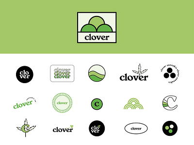 Cannabis Dispensary Logo and Submark Concepts brand identity cannabis cannabis branding cannabis logo clover dispensary logo logo marijuana weed