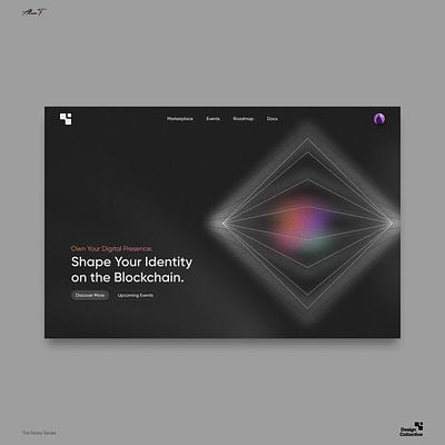 Web3 - "The Noisy Series" app branding dark mode minimal motion graphics ui web3