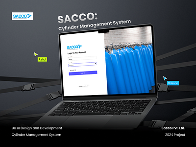 Sacco - Cylinder Management System cylinder management system figma management system ui ux