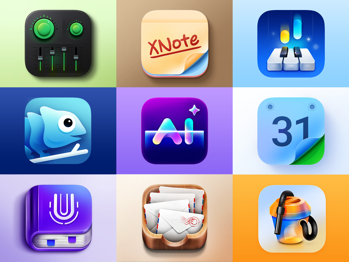 Example of Some of my new App Icons design.
