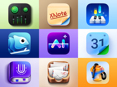 Some of my new App Icons design. amblem badge badges design flat icon icon set illustration illustrator ios ios icon logo mask phone icon photo photo editing photoshop shield ui web icon