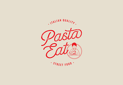 Pasta Eat Logo brand logo branding business design designer graphic design illustration logo design restaurant logo vector