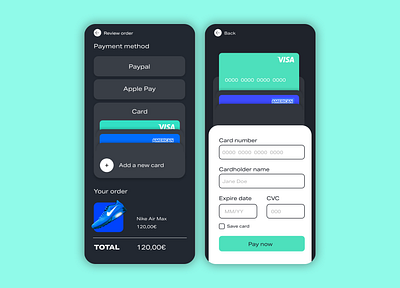 Daily UI #002: Credit Card Checkout checkout credit card checkout creditcard daily ui dailyui mobile ui