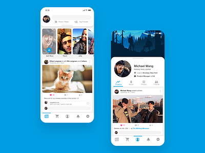 Facebook: iOS Mobile App Redesign ad android app dailyui design facebook friends interface media mobile network platform product redesign social timeline ui user ux web