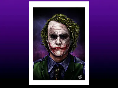 Interrogate A Clown anarchy batman clown crime dark knight dc comics dceu digitalart fanart heath ledger illustration joker the dark knight why so serious