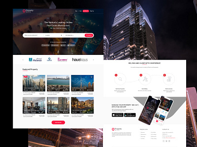 Property Sale/Rent portal animation app design logo ui ux web website