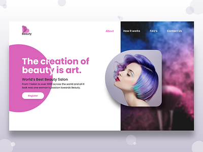 Beauty Services beauty beauty salon beauty website booking design illustration makeover makeup spa ui ux web website women