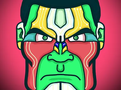 Galactic Hulk ( red ) by deeplife® comic dc hulk hulkbuster ironman marvel superhero thor