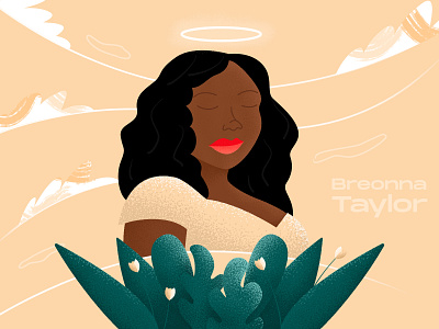 Rest In Power Breonna black blacklivesmatter blm breonna taylor illustration justice vector