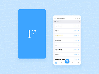 Fancy Font android app app design branding icon interaction design ios logo mobile app design typography ui ux vector