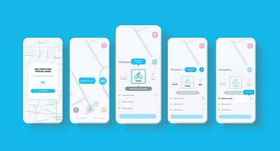 Waze Pedestrian Feature dailyui mockup product designer prototype sketchapp ui ux ux ui ux ui designer ux ui mockup