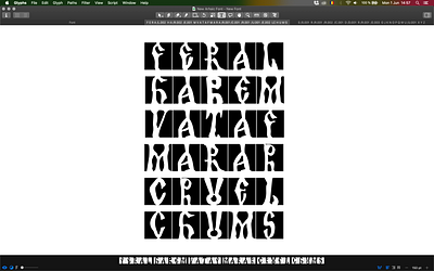 WIP Romanian Archaic character font font design fonts glyph type type design typedesign typeface typography