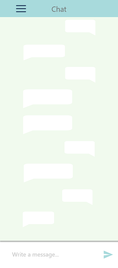 Chat design illustration minimal ui