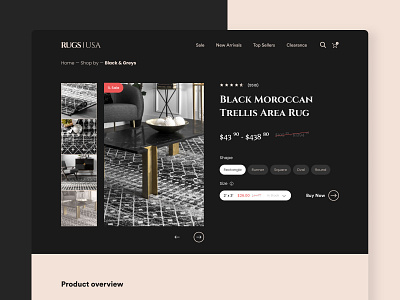 RugsUSA concept design figma retail rugs shop ui ui ux usa