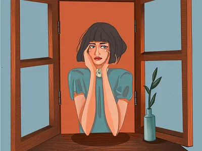 QURANTINE LIFE character design illustration procreate