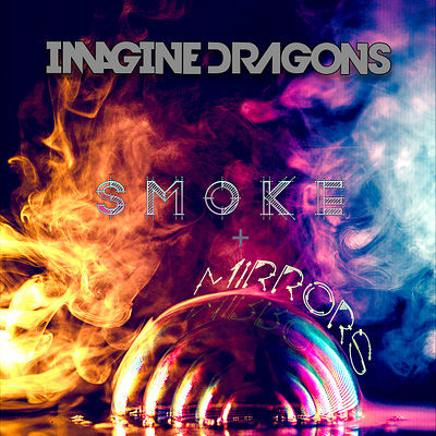 album cover- smoke + mirrors colorful cover art cover design digital art photoshop