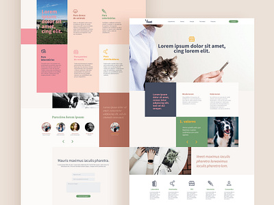 Hotsite Vet Startup business design desktop hotsite landing landingpage ui ui design ux uxdesign uxui vet veterinarian veterinary