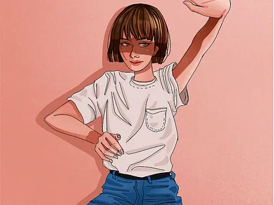 No Means No! character design illustration procreate